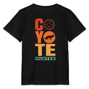 Coyote Hunting Coyote Hunting Gift - Stanley/Stella MINI CREATOR Kids’ T-Shirt - black - Front - Mikhail (115cm)