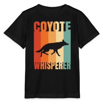 Coyote Hunting Coyote Hunting Gift - Stanley/Stella MINI CREATOR Kids’ T-Shirt - black - Front - Mikhail (115cm)