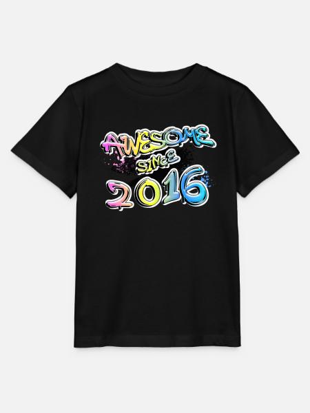 Awesome since 2016 Graffiti Motiv - Stanley/Stella Kinder T-Shirt MINI CREATOR  - Schwarz