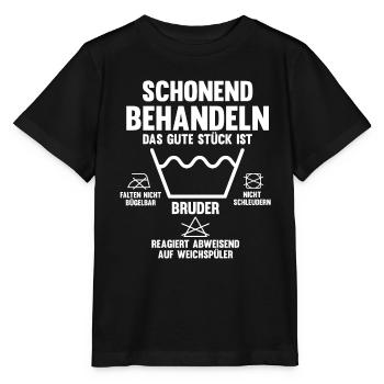 Geschwister Familie Brüder Bruder - Stanley/Stella Kinder T-Shirt MINI CREATOR  - Schwarz - Vorne - Mikhail (115cm)