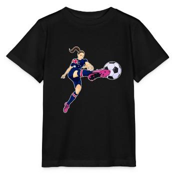 Australian National Soccer Team I Football - Stanley/Stella Kinder T-Shirt MINI CREATOR  - Schwarz - Vorne - Mikhail (115cm)