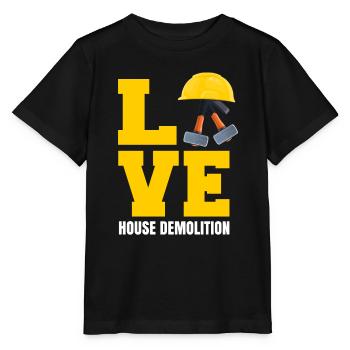 Haus Zerstörung Renovierung Geschenk - Stanley/Stella Kinder T-Shirt MINI CREATOR  - Schwarz - Vorne - Mikhail (115cm)