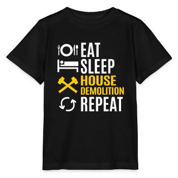 Haus Zerstörung Renovierung Geschenk - Stanley/Stella Kinder T-Shirt MINI CREATOR  - Schwarz - Vorne - Mikhail (115cm)