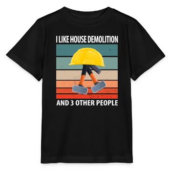 Haus Zerstörung Renovierung Geschenk - Stanley/Stella Kinder T-Shirt MINI CREATOR  - Schwarz - Vorne - Mikhail (115cm)