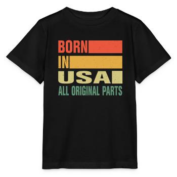 Né aux États-Unis - T-shirt bio MINI CREATOR Stanley/Stella Enfant - noir - Devant - Mikhail (115cm)