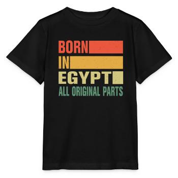 Né en Égypte - T-shirt bio MINI CREATOR Stanley/Stella Enfant - noir - Devant - Mikhail (115cm)