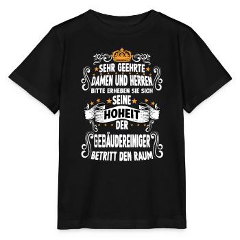 Gebäudereiniger T Handwerker Sanitär Reiniger - Stanley/Stella Kinder T-Shirt MINI CREATOR  - Schwarz - Vorne - Mikhail (115cm)