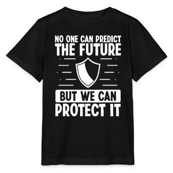 Agent d’assurance Protéger l’avenir Assurance - T-shirt bio MINI CREATOR Stanley/Stella Enfant - noir - Devant - Mikhail (115cm)
