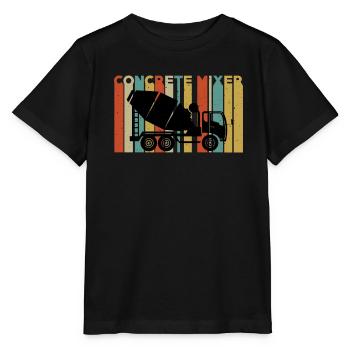 Retro-beton-lkw - Stanley/Stella Kinder T-Shirt MINI CREATOR  - Schwarz - Vorne - Mikhail (115cm)