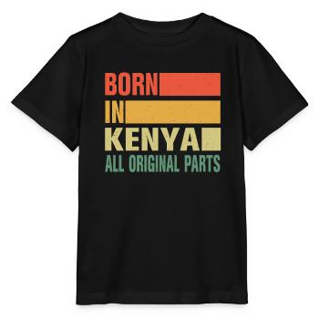Né au Kenya - T-shirt bio MINI CREATOR Stanley/Stella Enfant - noir - Devant - Mikhail (115cm)