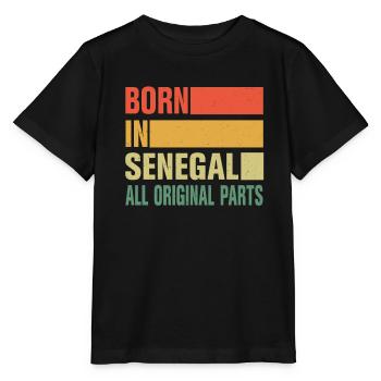 Né au Sénégal - T-shirt bio MINI CREATOR Stanley/Stella Enfant - noir - Devant - Mikhail (115cm)