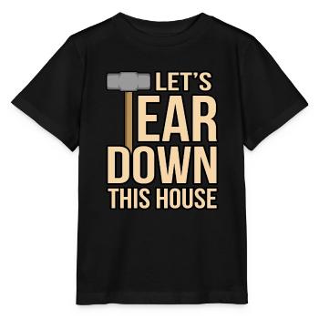 Haus Zerstörung Renovierung Geschenk - Stanley/Stella Kinder T-Shirt MINI CREATOR  - Schwarz - Vorne - Mikhail (115cm)