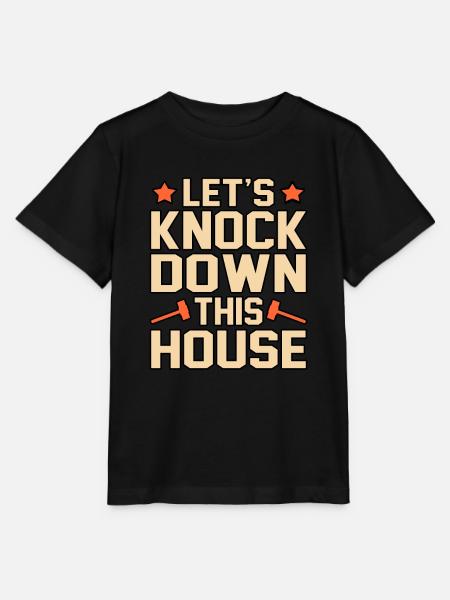 Haus Zerstörung Renovierung Geschenk - Stanley/Stella Kinder T-Shirt MINI CREATOR - Schwarz