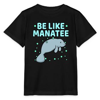 Lamantin - T-shirt bio MINI CREATOR Stanley/Stella Enfant - noir - Devant - Mikhail (115cm)