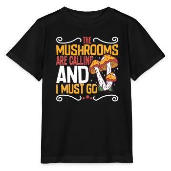 Morels Mushroom Picker Mushroom Farmer Mushroom - T-shirt bio MINI CREATOR Stanley/Stella Enfant - noir - Devant - Mikhail (115cm)