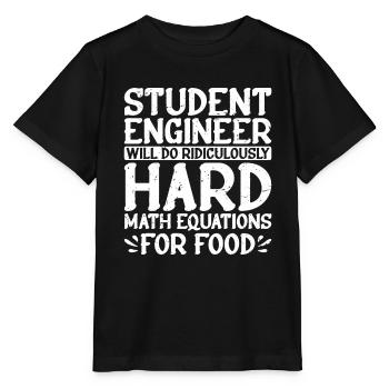 Fera des équations mathématiques ridiculement difficiles pour la nourriture2 - T-shirt bio MINI CREATOR Stanley/Stella Enfant - noir - Devant - Mikhail (115cm)