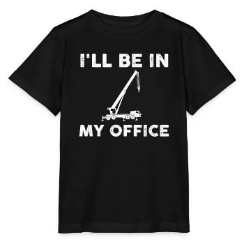 Cadeau de grutier mobile - T-shirt bio MINI CREATOR Stanley/Stella Enfant - noir - Devant - Mikhail (115cm)