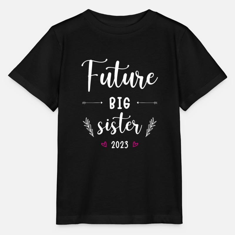Große Schwester Geschwister Geschenk Baby Geburt - Stanley/Stella Kinder T-Shirt MINI CREATOR  - Schwarz