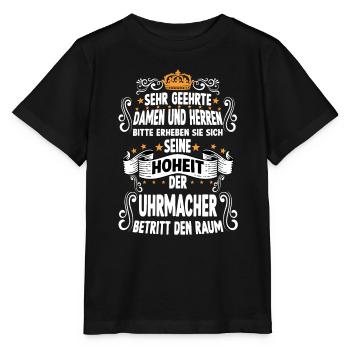 Uhrmacher Handwerk Lustig Uhrmacher Kunsthandwerk - Stanley/Stella Kinder T-Shirt MINI CREATOR  - Schwarz - Vorne - Mikhail (115cm)
