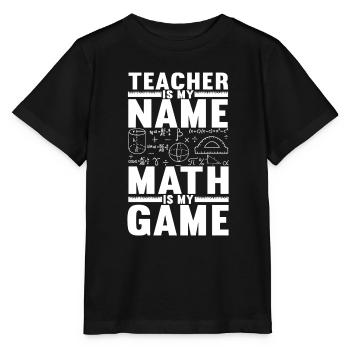 Mathe Mathelehrer - Stanley/Stella Kinder T-Shirt MINI CREATOR  - Schwarz - Vorne - Mikhail (115cm)