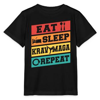 Krav Maga Apparel Israélien Self - T-shirt bio MINI CREATOR Stanley/Stella Enfant - noir - Devant - Mikhail (115cm)
