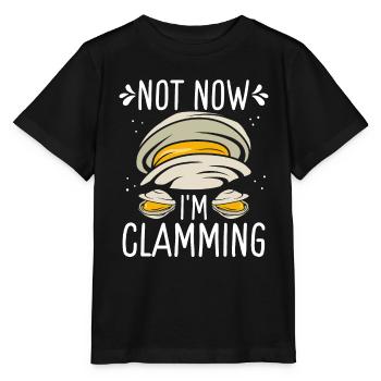 Clam No now Im clamming Rake Clam DiggerClam No no - Stanley/Stella MINI CREATOR Kids’ T-Shirt - black - Front - Mikhail (115cm)