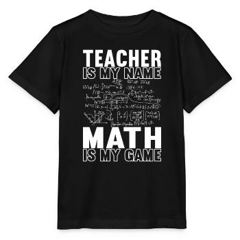 Mathe Mathelehrer - Stanley/Stella Kinder T-Shirt MINI CREATOR  - Schwarz - Vorne - Mikhail (115cm)
