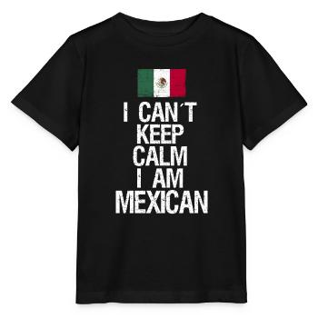 Je n’arrive pas à garder mon calme, je suis mexicain - T-shirt bio MINI CREATOR Stanley/Stella Enfant - noir - Devant - Mikhail (115cm)