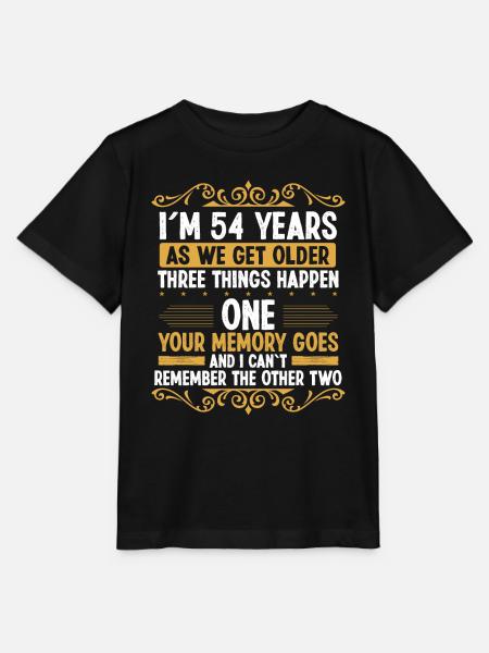 54 Idee Funny Memory gaat uit Jaar Oude Humor - Stanley/Stella Kinder-T-shirt MINI CREATOR  - zwart