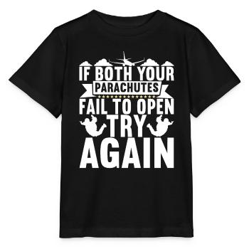 Parachutiste parachutiste - T-shirt bio MINI CREATOR Stanley/Stella Enfant - noir - Devant - Mikhail (115cm)