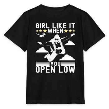 Parachutiste parachutiste - T-shirt bio MINI CREATOR Stanley/Stella Enfant - noir - Devant - Mikhail (115cm)