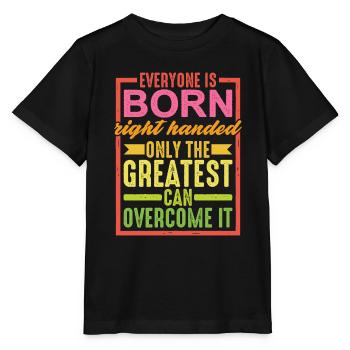 Tout le monde naît droitier - T-shirt bio MINI CREATOR Stanley/Stella Enfant - noir - Devant - Mikhail (115cm)