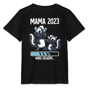 Werdende Mama 2023 - Stanley/Stella Kinder T-Shirt MINI CREATOR  - Schwarz - Vorne - Mikhail (115cm)