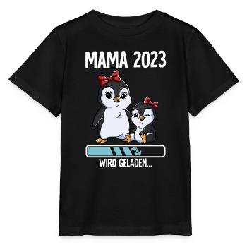 Werdende Mama 2023 - Stanley/Stella Kinder T-Shirt MINI CREATOR  - Schwarz - Vorne - Mikhail (115cm)