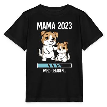 Werdende Mama 2023 - Stanley/Stella Kinder T-Shirt MINI CREATOR  - Schwarz - Vorne - Mikhail (115cm)
