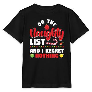 Sur la liste des vilains et je n’ai aucun regret - T-shirt bio MINI CREATOR Stanley/Stella Enfant - noir - Devant - Mikhail (115cm)