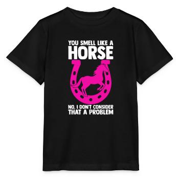 Reiten Pferd Reiterhof Reiterin Geschenk - Stanley/Stella Kinder T-Shirt MINI CREATOR  - Schwarz - Vorne - Mikhail (115cm)
