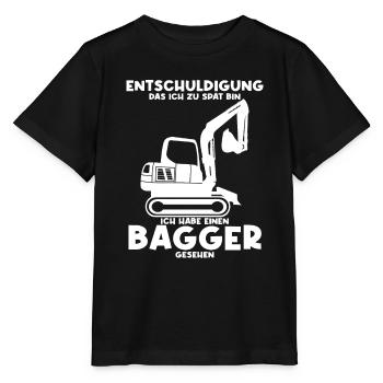 Entschuldigung das ich zu spät bin habe einen Bagg - Stanley/Stella Kinder T-Shirt MINI CREATOR  - Schwarz - Vorne - Mikhail (115cm)