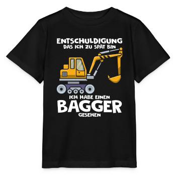 Entschuldigung Bagger Kinder Geschenk Bagger Fahre - Stanley/Stella Kinder T-Shirt MINI CREATOR  - Schwarz - Vorne - Mikhail (115cm)