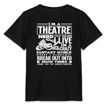 Nerd de théâtre - T-shirt bio MINI CREATOR Stanley/Stella Enfant - noir - Devant - Mikhail (115cm)