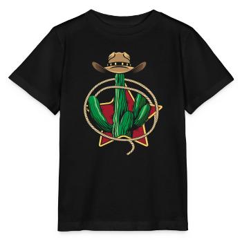 Cactus de l’Ouest - T-shirt bio MINI CREATOR Stanley/Stella Enfant - noir - Devant - Mikhail (115cm)