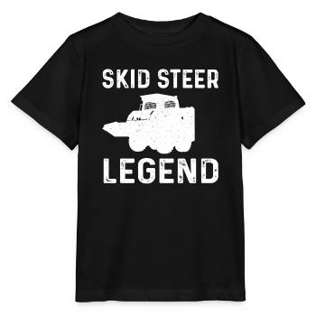Légende de la chargeuse compacte - T-shirt bio MINI CREATOR Stanley/Stella Enfant - noir - Devant - Mikhail (115cm)