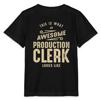 Awesome Production Clerk Job - Stanley/Stella MINI CREATOR Kids’ T-Shirt - black - Front - Mikhail (115cm)