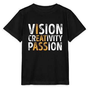 Drôle Vision Créativité Passion Adulte Humour - T-shirt bio MINI CREATOR Stanley/Stella Enfant - noir - Devant - Mikhail (115cm)