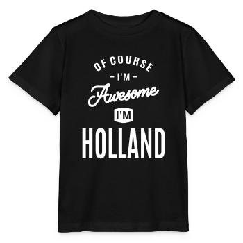 Nom personnalisé de la Hollande - T-shirt bio MINI CREATOR Stanley/Stella Enfant - noir - Devant - Mikhail (115cm)