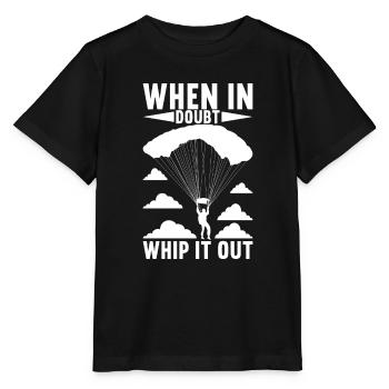 Parachutiste parachutiste - T-shirt bio MINI CREATOR Stanley/Stella Enfant - noir - Devant - Mikhail (115cm)