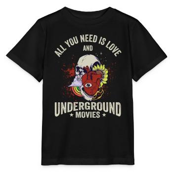 Film underground, Cinéma indépendant, Horreur - T-shirt bio MINI CREATOR Stanley/Stella Enfant - noir - Devant - Mikhail (115cm)
