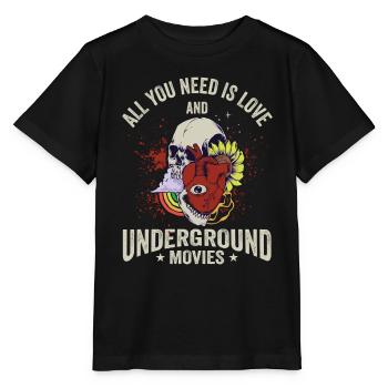 Film underground, Cinéma indépendant, Horreur - T-shirt bio MINI CREATOR Stanley/Stella Enfant - noir - Devant - Mikhail (115cm)