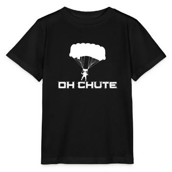 Oh Chute Fallschirm - Stanley/Stella Kinder T-Shirt MINI CREATOR  - Schwarz - Vorne - Mikhail (115cm)