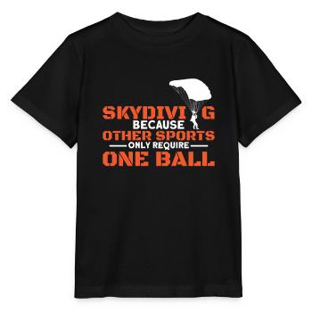 Other Sports Require One Ball Fallschirm - Stanley/Stella Kinder T-Shirt MINI CREATOR  - Schwarz - Vorne - Mikhail (115cm)